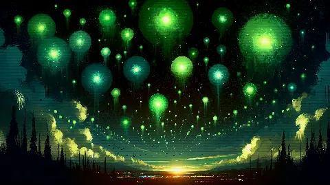The Green Fireballs of New Mexico, 1948